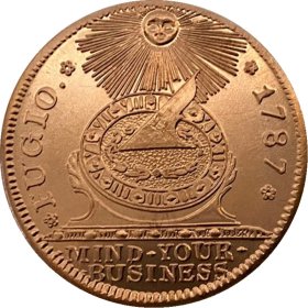 1787 Fugio (Patrick Mint) 1/2 oz .999 Pure Copper Round