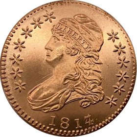 1817/4 Half Dollar (Patrick Mint) 1/2 oz .999 Pure Copper Round