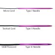 (image for) 3 Different Size Pink Lacing Needles