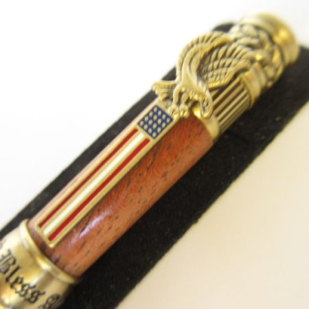 (image for) American Patriot Rollerball Pen in (Spanish Cedar) Antique Brass