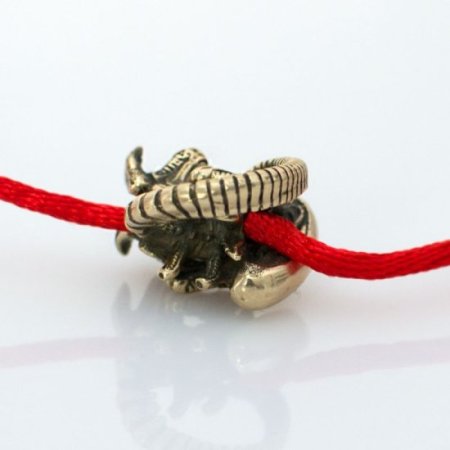 (image for) Alien with Tail Bead in Brass by Russki Designs