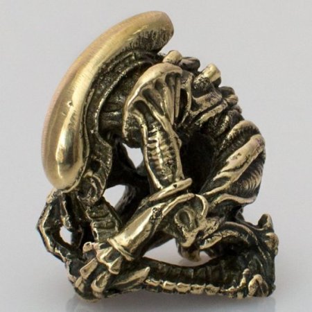 (image for) Alien Xenomorph Bead in Brass by Russki Designs