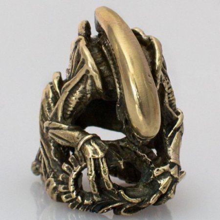 (image for) Alien Xenomorph Bead in Brass by Russki Designs