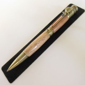 American Patriot Twist Pen in (Spanish Cedar) Antique Brass