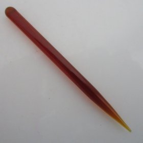 Amber Colored Glass 4 3/4" Marlin Spike