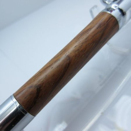 (image for) 30 Caliber Bolt Action Bullet Pen in (East Indian Rosewood) Chrome/Rose Gold