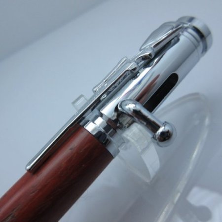 (image for) 30 Caliber Bolt Action Bullet Pen in (Padauk) Chrome/Rose Gold