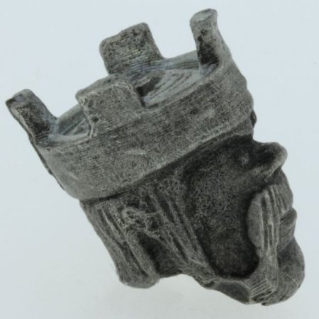 (image for) Barbarian King Bead in Pewter by Marco Magallona