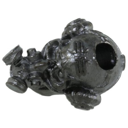 (image for) Brous Bead in Hematite Matte Finish by Schmuckatelli Co.