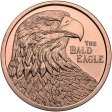 (image for) The Bald Eagle 1 oz .999 Pure Copper Round