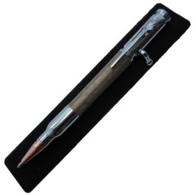 30 Caliber Bolt Action Bullet Pen in (Black Walnut) Chrome/Rose Gold