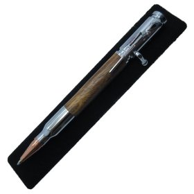 30 Caliber Bolt Action Bullet Pen in (Chechen) Chrome/Rose Gold