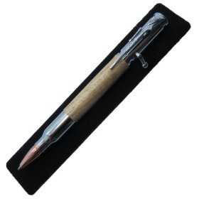 30 Caliber Bolt Action Bullet Pen in (Hickory) Chrome/Rose Gold