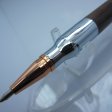 (image for) 30 Caliber Bolt Action Bullet Pen in (Yucatan Rosewood) Chrome/Rose Gold