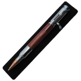 30 Caliber Bolt Action Bullet Pen in (Padauk) Chrome/Rose Gold