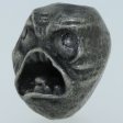 (image for) Rage Face Bead in Pewter by Marco Magallona