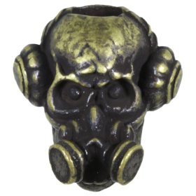 Brous Bead in Roman Brass Oxide Finish by Schmuckatelli Co.