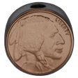 (image for) Buffalo Nickel Design (Polished Copper) Stainless Steel Core Lanyard Bead By Barter Wear 