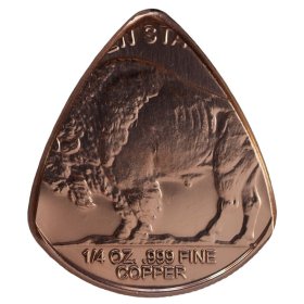 Buffalo Nickel Design Copper Guitar Pick