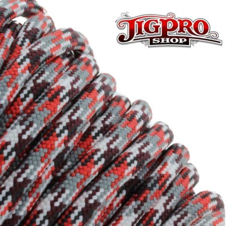 (image for) Red Camo 550# Type III Paracord 100' C05