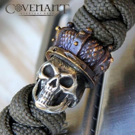 (image for) Queen of the Dead in Brass/White Brass (Black Patina Crown) by Covenant Everyday Gear