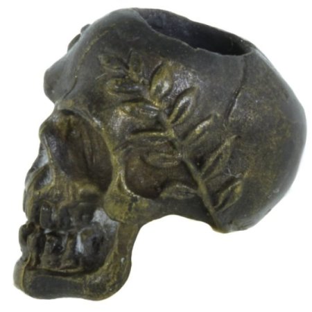 (image for) Caesar Skull in Brass With Black Patina by Covenant Everyday Gear