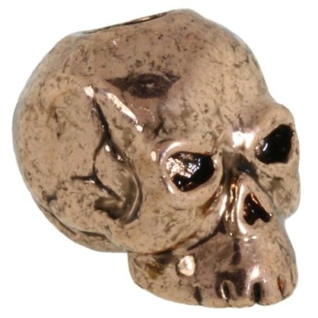 (image for) Classic Skull Bead in Antique Copper Finish by Schmuckatelli Co.