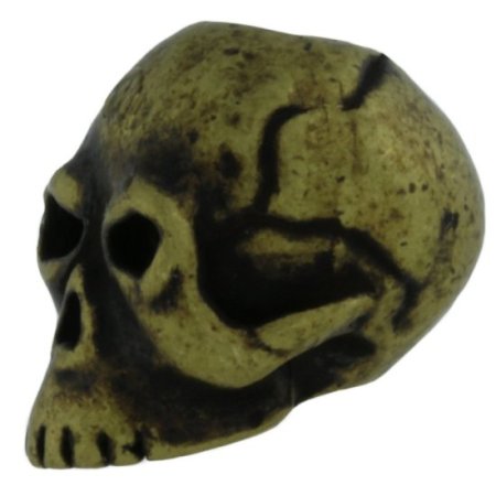 (image for) Classic Skull Bead in Roman Brass Oxide Finish by Schmuckatelli Co.