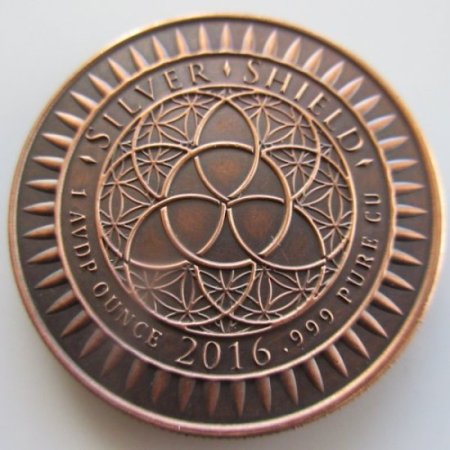 (image for) Collectivism Kills 1 oz .999 Pure Copper Round (2016 Silver Shield) (Black Patina)