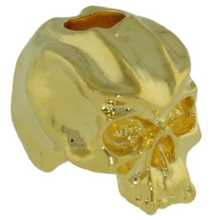 (image for) Cyber Skull Bead in 18K Gold Finish by Schmuckatelli Co.