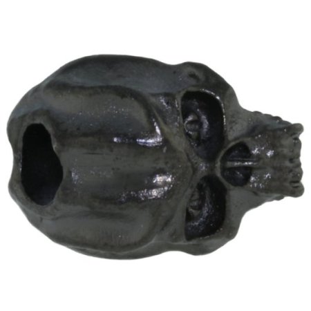 (image for) Cyber Skull Bead in Hematite Matte Finish by Schmuckatelli Co.