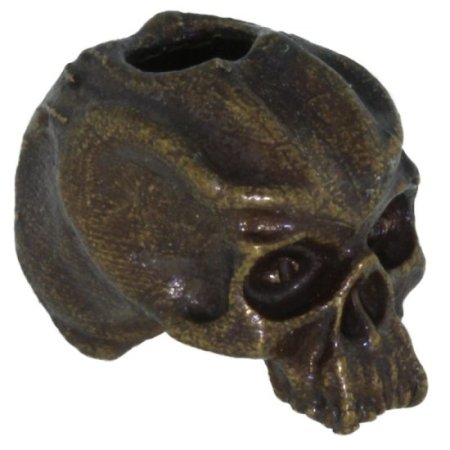 (image for) Cyber Skull Bead in Solid Oil Rubbed Bronze by Schmuckatelli Co.