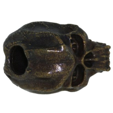 (image for) Cyber Skull Bead in Solid Oil Rubbed Bronze by Schmuckatelli Co.