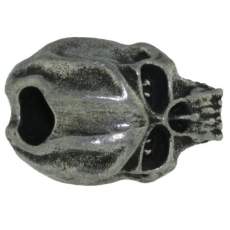 (image for) Cyber Skull Bead in Pewter by Schmuckatelli Co.