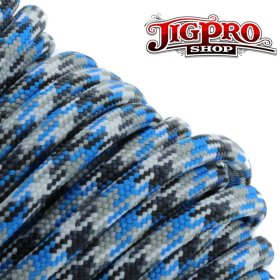 Blue Camo 550# Type III Paracord 100' C06