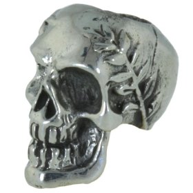 Caesar Skull in White Brass by Covenant Everyday Gear