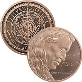 Chief Regret #90 (2018 Silver Shield - Mini Mintage) 1 oz .999 Pure Copper Round