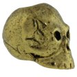 (image for) Classic Skull Bead in 18K Antique Gold Finish by Schmuckatelli Co.