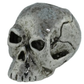 Classic Skull Bead in Antique Rhodium Finish by Schmuckatelli Co.