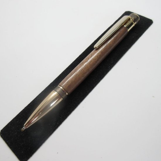 (image for) Cortona Twist Pen in (Black Walnut) 24kt Gold