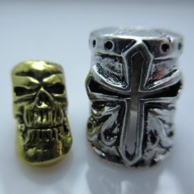 Crusader Helmet & Skull Silver/Gold By Bad Azz Beads