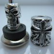 (image for) Crusader Helmet & Skull Silver/Silver By Bad Azz Beads