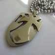 (image for) Chopper Cross Shield Necklace ~ Stainless Steel