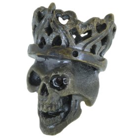 Cursed King in Brass/White Brass w/Black Onyx Eye (Black Patina) by Covenant Everyday Gear