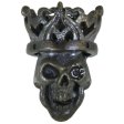 (image for) Cursed King in Brass/White Brass w/Black Onyx Eye (Black Patina) by Covenant Everyday Gear