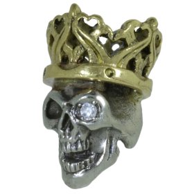 Cursed King in Brass/White Brass w/Zicron Eye (Polished Crown) by Covenant Everyday Gear