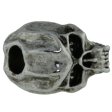 (image for) Cyber Skull Bead in Antique Rhodium Finish by Schmuckatelli Co.