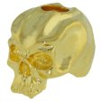 (image for) Cyber Skull Bead in 18K Gold Finish by Schmuckatelli Co.