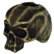 (image for) Cyber Skull Bead in Roman Brass Oxide Finish by Schmuckatelli Co.