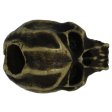 (image for) Cyber Skull Bead in Roman Brass Oxide Finish by Schmuckatelli Co.